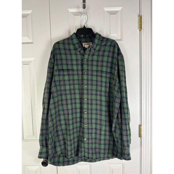 Duluth Trading Co Mens Plaid Flannel Shirt Size XLT - Picture 1 of 2